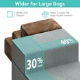 thumbnail image 2 of Large Dog Stairs for High Beds - Extra Wide Pet Steps for Large Dogs to Get on Tall Bed 3 Deep Step Cat Ramp for Couch, 2 of 8
