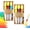 6pcs, variant on Sidewalk Chalk Paint Fillable Applicators, Sidewalk Chalk Paint Brush Set, Chalk Paint Brushes for Furniture, Magic Sponge Tip Painting Tools, DIY Washable Paintbrush, for Walls, DIY Yard Art (A#)