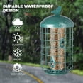 thumbnail image 2 of MUMTOP Squirrel Deterrent Green Bird Feeders for Outdoors Hanging, 2.73 lb Large Capacity, Caged Tube Wild Bird Feeder – Premium Grade Steel, Chew-Proof and Weather Resistant, 2 of 7