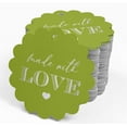 thumbnail image 4 of Inkdotpot 50 Pack Real Silver Foil Paper Tags Made With Love Text Favor Hang Tags, 4 of 6