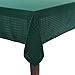thumbnail image 3 of Violet Linen Christmas Novelties Ribbed Striped Pattern Polyester Jacquard Tablecloths, 60" X 120", Green, 3 of 4