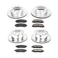 thumbnail image 3 of PowerStop Front and Rear Z23 Evolution Sport Carbon-Fiber Ceramic Brake Pad and Drilled & Slotted Rotor Kit Fits: FORD Select Models K1782, 3 of 10