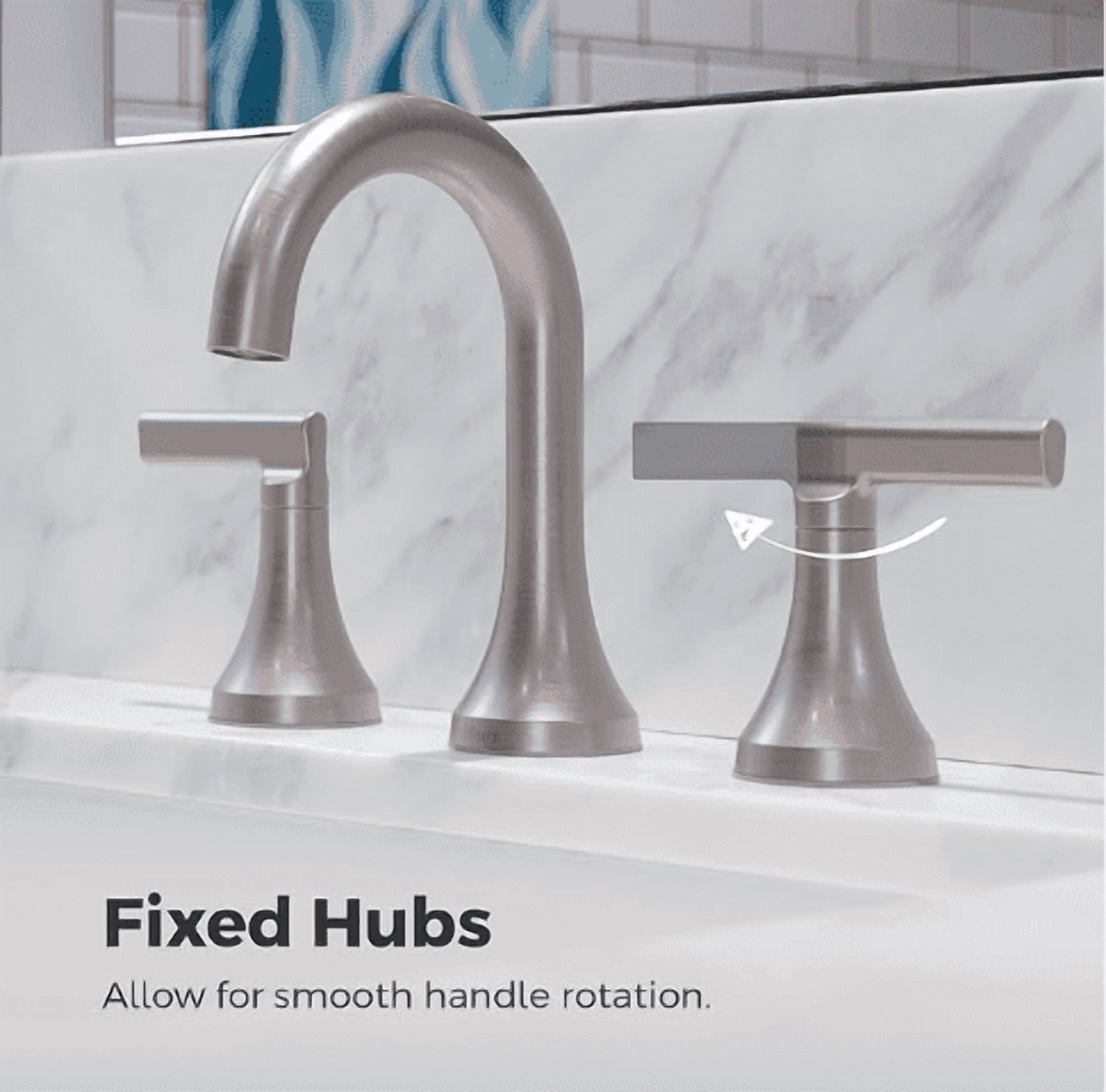 Pfister Vedra 8 in. Widespread Double Handle Bathroom Faucet in Spot Defense Brushed Nickel