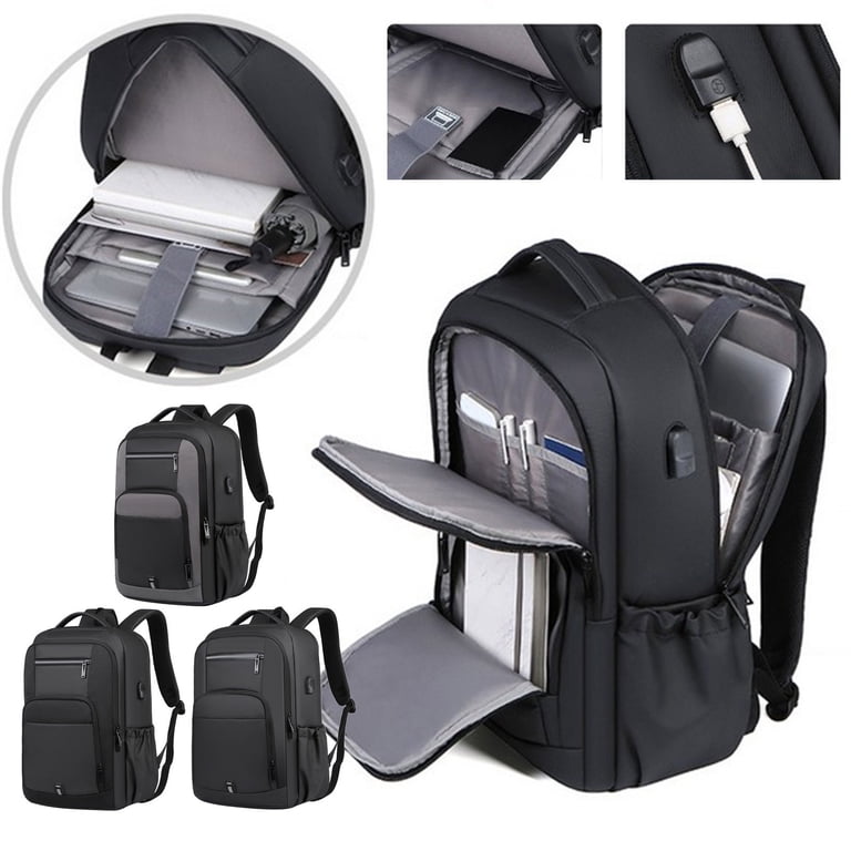 Back to School Backpack - 17 Inch Laptop Backpack for Travel Water  Resistant College Backpack for Men/Women Laptop Bag with USB Charging  Port,Black - Walmart.com