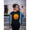 thumbnail image 2 of Basketball With Colorful Aura T-Shirt Women -SPIdeals Designs, Female Large, 2 of 4