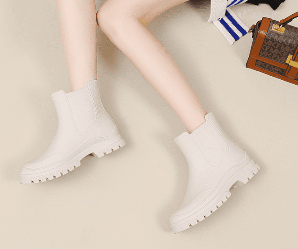 Women's Waterproof Rain Boots - Ankle Garden Shoes with Anti-Slip Sole & Comfort Insole for Outdoor Work