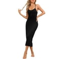thumbnail image 1 of INSPIRAR CHIC Camisón de Mujer con Tirantes Ajustables, Camisetas de Noche, Chemise de Modal, Vestido de Dormir S Negro, 1 of 6
