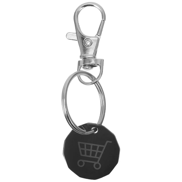 MOVTOTOP Shopping Trolley Token Keyring Shopping Trolley Token Key Ring Trolley Token Coin Keyring Hanging Metal Token Keychain Pendant