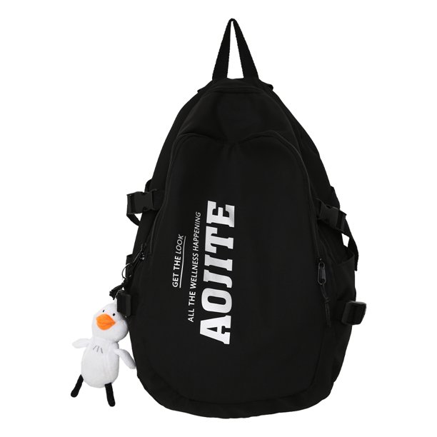 Bolsa Mochila Mujer Moda Casual Mochilas Escolares Gran Capacidad para Vacaciones (Negro) JShteea Para Estrenar