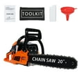 thumbnail image 4 of ZNNT 20 Inch Gas Chainsaw, 58CC 2-Stroke Gas Powered Chainsaw, Handheld Cordless Chainsaw, High-Power Logging Saw for Wood Cutting and Tree Trimming -Clearance-Chain Saw, 4 of 7