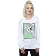 thumbnail image 2 of Looney Tunes Womens Bugs Bunny Funny Face Sweatshirt, 2 of 3