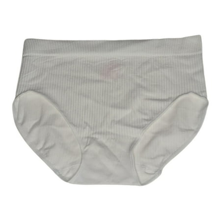 

Breezies Panties Sz M Nylon Seamless High Cut White A473384 Regular Size