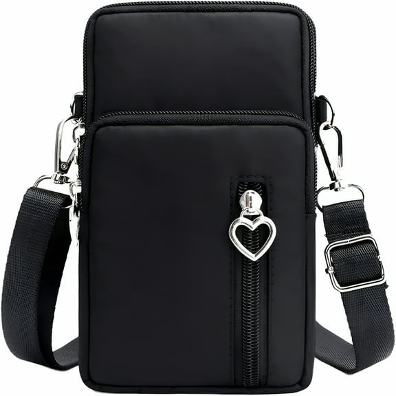 GASTROPOD 3-Layers Crossbody Bag Cellphone Pouch Armband Wallet Nylon Smartphone Purse with Earphone Hole