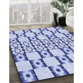 thumbnail image 3 of Ahgly Company Machine Washable Indoor Round Transitional Heavenly Blue Area Rugs, 7' Round, 3 of 7