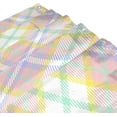 thumbnail image 3 of Coolnut Shower Curtain and Rug Set, Easter Colors Tartan Plaid Polyester Waterproof Bath Curtain and Mat for Bathroom with Hooks, 72" x 72", 3 of 6