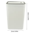 thumbnail image 2 of HONMEET Press Type Kitchen Trash Can Garbage Can PP 1Pack, 2 of 7
