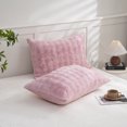 thumbnail image 6 of Move Over Pink Faux Fur Pillow Case Super Soft Fuzzy Room Decor Decorative Pillowcases for Bed Couch Sofa, Set of 2, 6 of 7