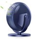 thumbnail image 1 of Ventilador USB, ventilador sin hojas, ventilador silencioso, ventilador USB silencioso portátil 3 velocidades USB ajustable de 120 °, ventilador USB para acampar, oficina, viajes (azul) JFHHH pequeña, 1 of 5