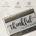 thumbnail image 6 of Elephant Stock Thankful For Every Moment Quote Wall Art - Horizontal Canvas Wall Art - Living Room Wall Decor - Inspirational And Typography Canvas - Black And Gray Decor - 39" x 26", 6 of 8