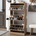 thumbnail image 2 of 3 Flip-Down Drawers with 2 Layers | In Living Room or Bedroom | Provides Ample Space for Shoes, 2 of 6