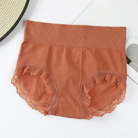 

nsendm Women s Briefs Seamless Hipster Underwear Soft Breathable Panties Stretch Briefs Athletic Underwear Women Underpants Red One Size