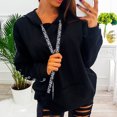 thumbnail image 2 of Mujer Tallas grandes Manga larga Sudadera sólida Sudadera con capucha Tops Camisa Fridja ghj987+2534, 2 of 9