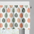 thumbnail image 3 of Ambesonne Salmon Valance Pack of 2, Rhythmic Autumnal Leaves, 54"X12", Salmon Multicolor, 3 of 5