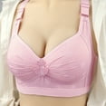 thumbnail image 2 of UJNDER Casual Adjustable Breathable Top Bra Underwear No Steel Ring Gathering Adjusting Bras for Women Hot Pink 46, 2 of 9