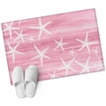 thumbnail image 2 of Sea Stars Washable Small Entryway Area Rugs 2'x3', Summer Beach Sea Stars Pink Texture Low Pile Throw Rug Non-Slip Sturdy Edge Binding Carpet for Front Door Floor Room Entry, 2 of 9