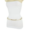 thumbnail image 5 of New Women Gold Metal Chain Links Narrow Waistband Hip High Waist Fashion Belt Plus XL XXL, 5 of 10