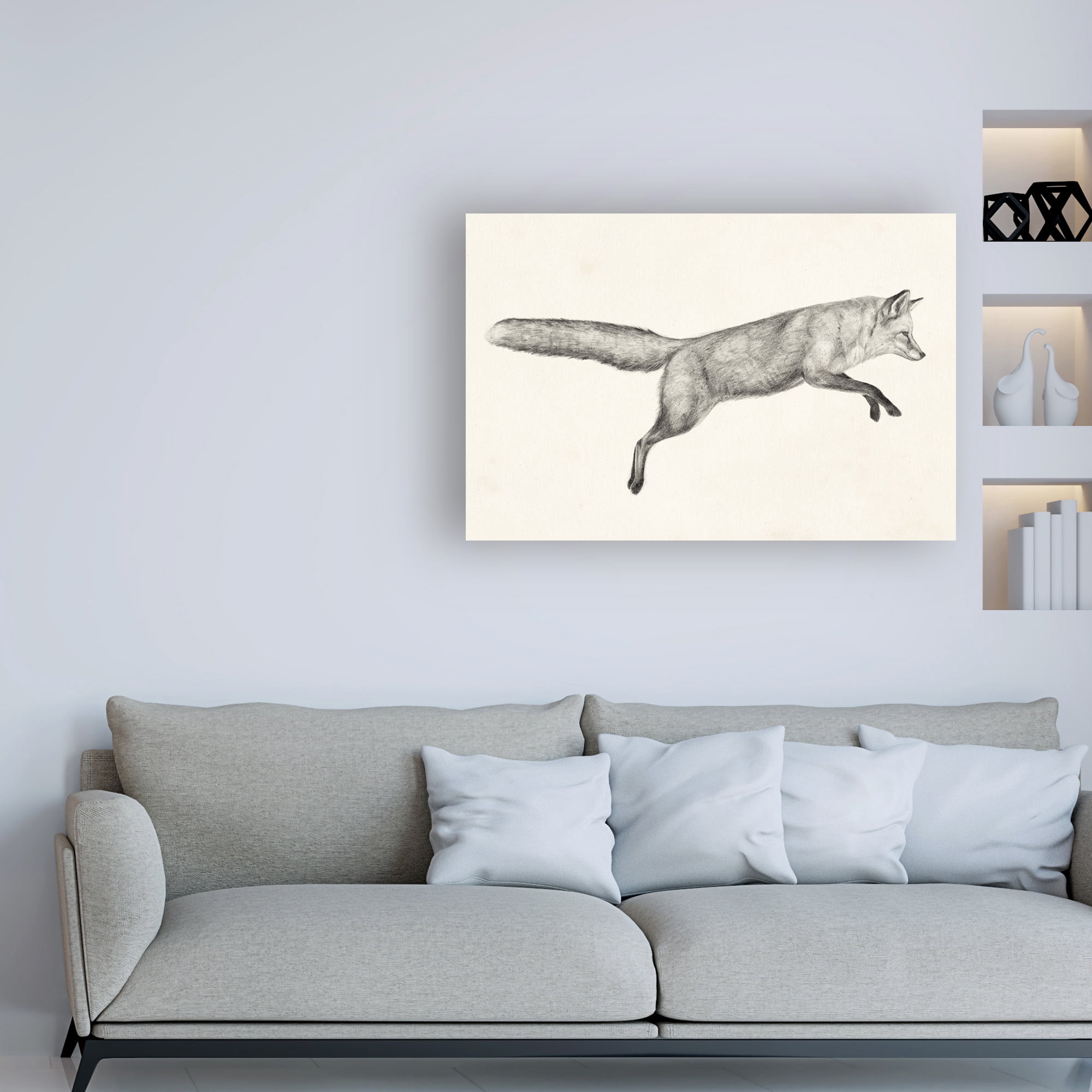 Trademark Fine Art 'Flying Fox I' Canvas Art by Victoria Borges