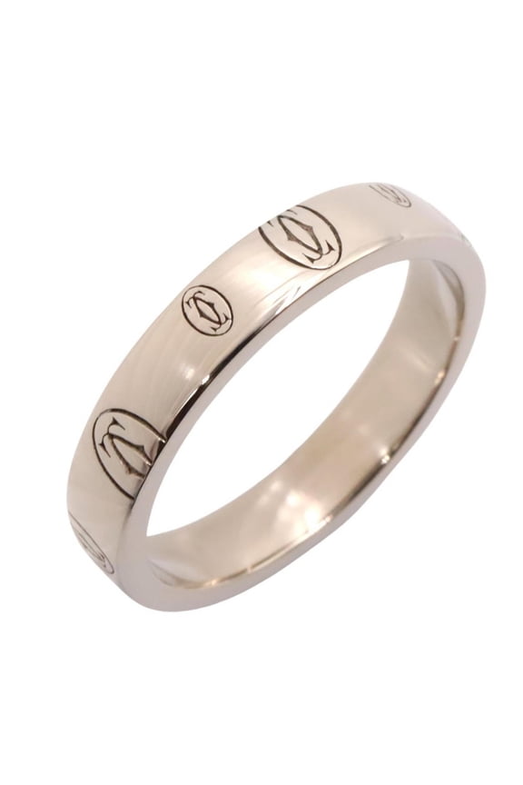 Pre-Owned Cartier Happy Birthday Ring, 18K White Gold (18KWG), Silver Tone, B4050953
