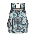 thumbnail image 3 of Balery Butterflies Skull Bows Lightweight Backpack for Men and Women - Durable and Water-Resistant, Ideal for School, Work, Travel, and Everyday Use, 3 of 9