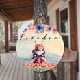 thumbnail image 3 of Freedom Maine Coon on Independence Day 4th of July Round Wood Sign Cat Lover Kitten Owner Gifts Hanging Wall Home Decor - 01005, 3 of 5