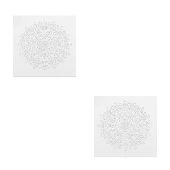 Eigraketly Impresionante arte con impresiones de póster A3, pósteres lavables y duraderos, impresiones, plantillas de pintura, Mandala DIY, 3-30*30cm 2piezas