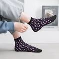thumbnail image 5 of Bingfone Skulls In Floral Design Patterned Men's Women's Casual Cotton Socks, 5 of 5