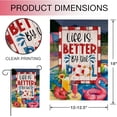 thumbnail image 2 of Life is Better by the Pool Summer Garden Flag Double Sided, Flamingo Juice Decorative Yard Outdoor Small Decor Burlap Home Outside Decoration 12.5 x 18, 2 of 6