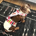 thumbnail image 6 of Barkertime Fancy Harlequin on Frosty Cream Dog Diaper Overall, 6 of 8
