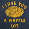 thumbnail image 2 of Womens Funny T Shirts I Love You A Waffle Lot Sarcastic Food Tee for Ladies Womens Graphic Tees, 2 of 9