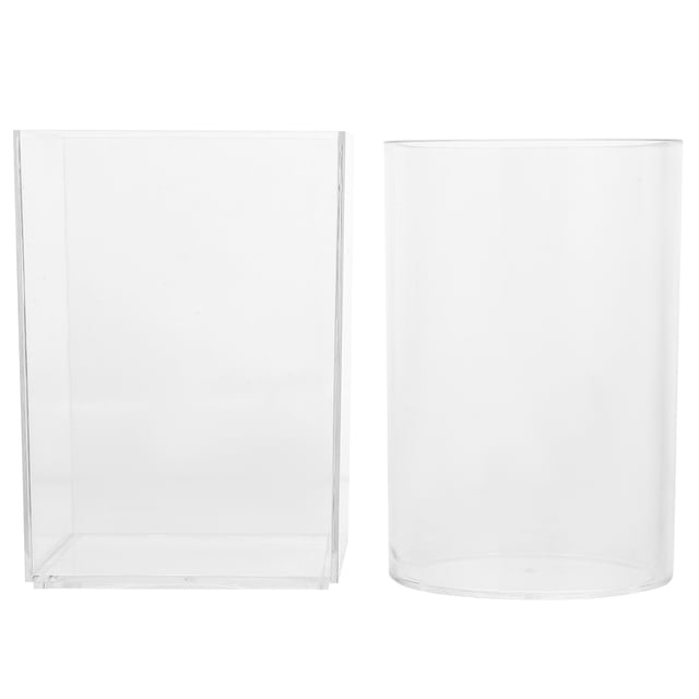 FOMIYES 2Ud Soporte Acrílico Transparente Para Brochas De Maquillaje Y Artículos De Oficina