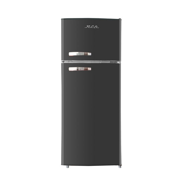 RCA 10 Cu Ft TopFreezer Apartmentsize RETRO Refrigerator Black