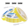 thumbnail image 3 of Barra de luz LED COB de 3 mm, 5 mm y 8 mm, 5 V, 12 V, 320 ledes/m, 3000 K, 4000 K, 6000 K, cinta flexible de alta densidad para iluminación de gabinetes, 3 of 5