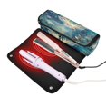 thumbnail image 3 of Hair Tool Organizer Bag with Heat Resistant Mat Removable Travel Storage Case for Hot Air Brushes Curling Irons Beautiful Glowing Deer, 3 of 8