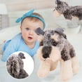 thumbnail image 2 of Realistic Schnauzer Doggy Handmade Realistic Figure Toy Dog Plush Stuffed Anim, 2 of 6