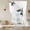 Gray-5, variant on Dogs Showering Balloon Curtains for Windows, Bedroom Curtains 54 Inch Length, Modern Abstract Art Funny Animals Tie Up Curtains Panels Thermal Insulated Bathroom Curtains Window 42"x54"