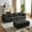 Black + Corduroy + 6 Seat, variant on Cloud Couch Sectional, 113.5'' U-Shaped Modular Sofa for Living Room, Corduroy Sectional Couch with Storage Ottoman & Chaise, 6-Seat Convertible Living Room Furniture - Black