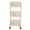 3-Tier Open White, variant on NFTIGB Compact Rolling Storage Organizer Large Capacity Mobile Utility Cart Movable Book Shelves Lockable Wheels 3 Tier Without Cover Premium White 13.39 inches / 34 cm Long