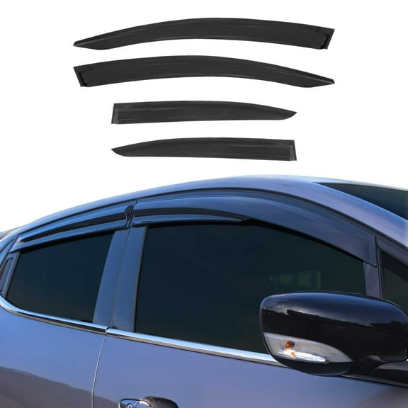 Window Visor Vent Rain Guard Deflector for Honda Civic 2012-2015 Sedan Smoke 4x