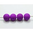 thumbnail image 2 of U8MO 100 Matte Neon Purple Color Acrylic Round Beads 10mm(3/8") Rubber Tone, 2 of 4