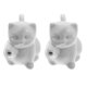 thumbnail image 1 of EeaseMX 2 teteras de cerámica para leche con forma de gato, jarras de leche, tazas de café con forma de flor, 1 of 8